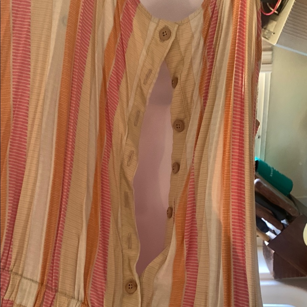 Matilda Jane Pink and Cream Halter Jumpsuit - Picture 4 of 5